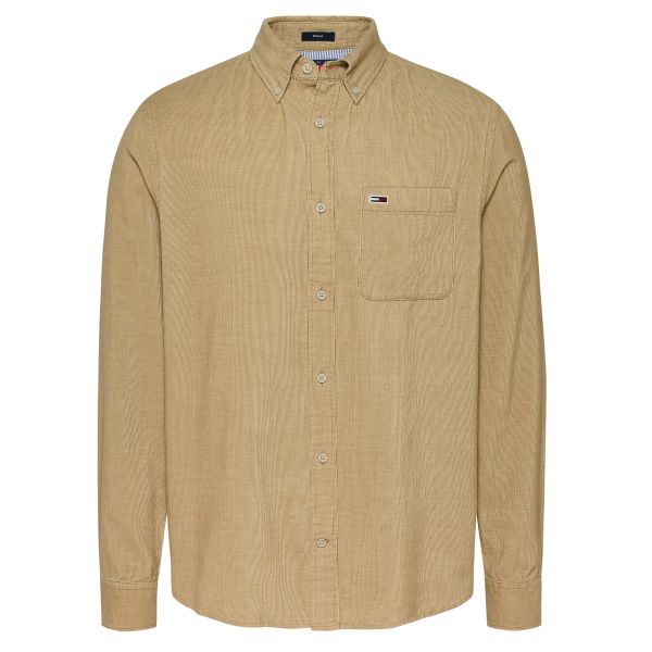 Tommy Jeans Entry Cord Overshirt Beige