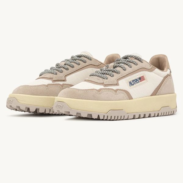 Autry Wildpace Low Sneaker Beige/Wit