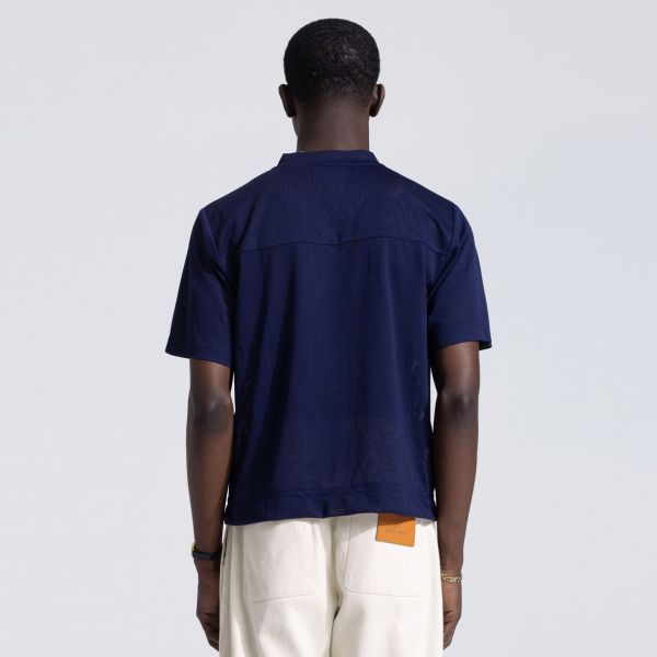 Bram's Fruit Mesh Soccer T-shirt Navy