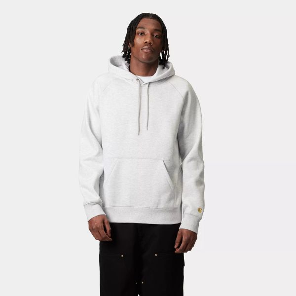 Carhartt WIP Chase Hoodie Licht Grijs