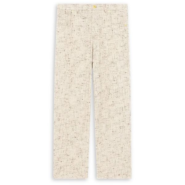 Drôle De Monsieur Golfeur Tweed Pantalon Off White