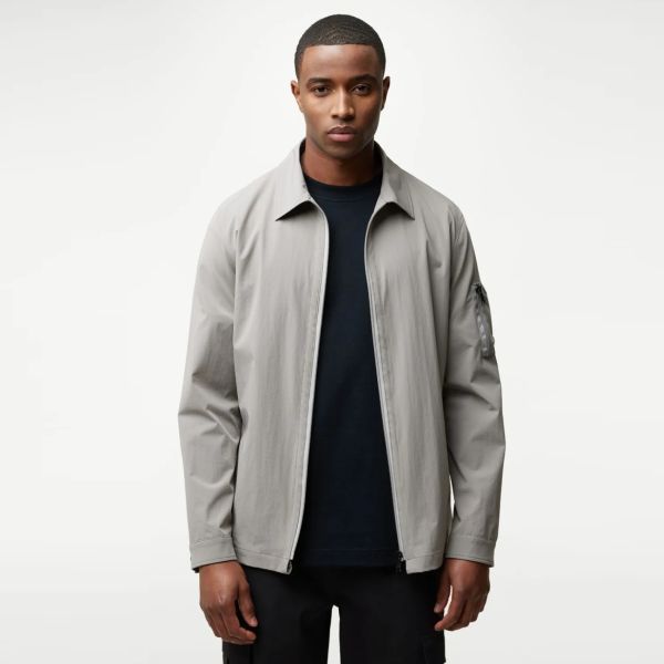 Genti Power Monogram Overshirt Grijs