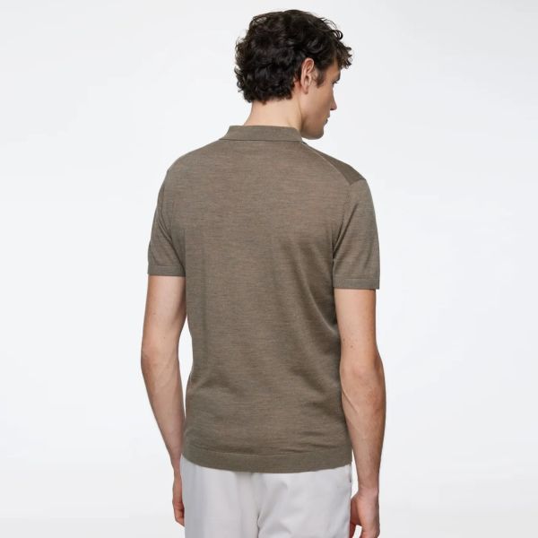 Gentiluomo Merino Polo Bruin