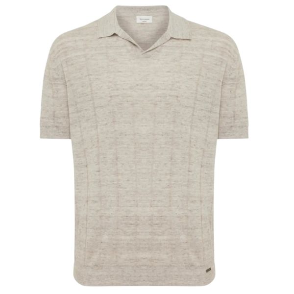 Gentiluomo No Buttons Polo Beige