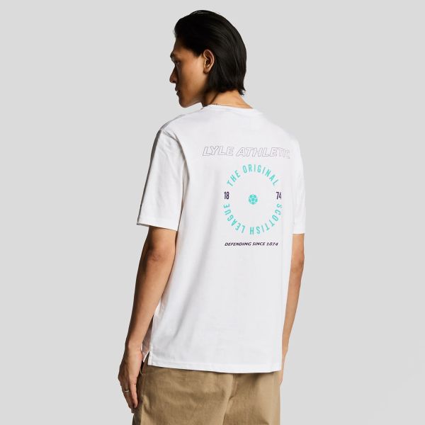 Lyle & Scott Athletic Graphic T-shirt Wit/Groen