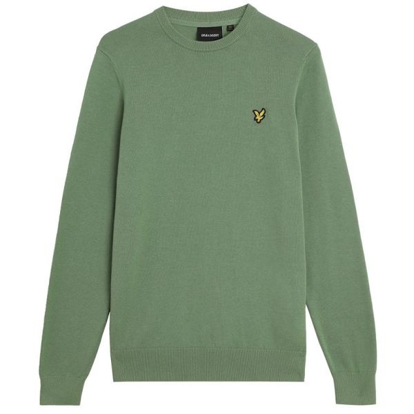 Lyle & Scott Cotton Crewneck Sweater Groen