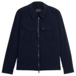 Lyle & Scott Nylon Pocket Overshirt Navy