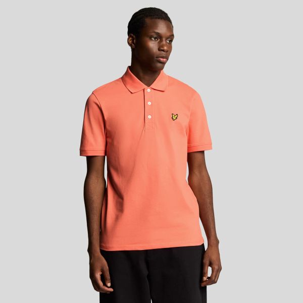 Lyle & Scott Plain Polo Peach
