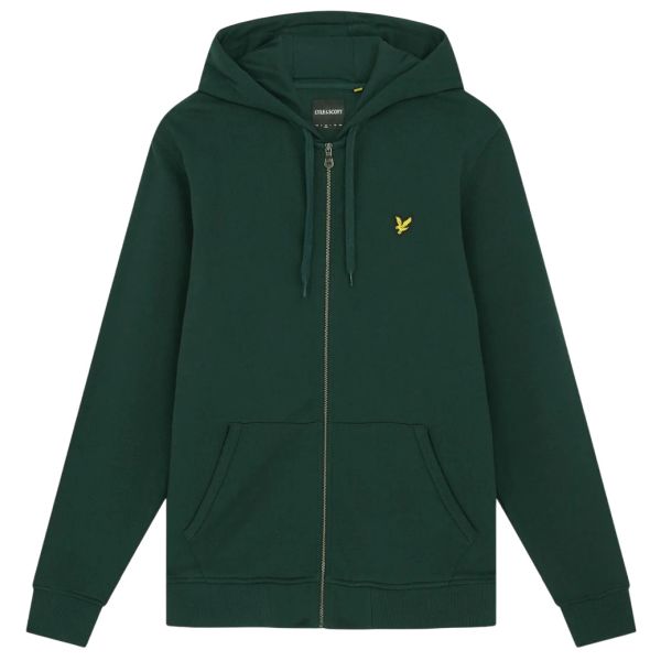 Lyle & Scott Zip Through Vest Donker Groen
