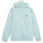 Lyle & Scott Zip Through Hooded Jack Licht Blauw