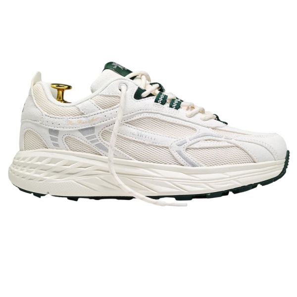 Mercer Amsterdam The Re-Run MAX Suede Sneaker Wit/Groen