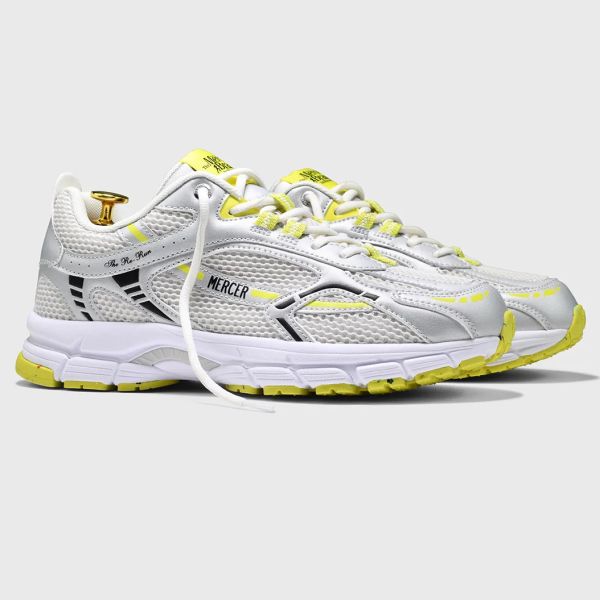 Mercer Amsterdam The Re-Run Neon Sneaker Zilver/Geel