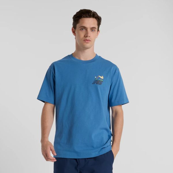 New Balance Athletics Golf Cartoon T-shirt Blauw
