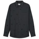 Olaf Embro Logo Stripe Overhemd Zwart