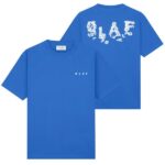 Olaf Ink Logo T-shirt Blauw