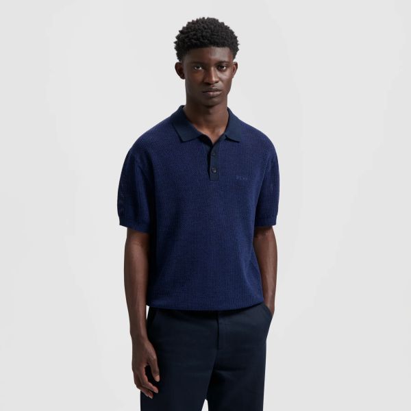 Olaf Knit Polo Navy