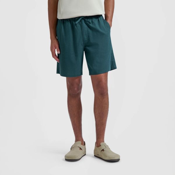 Olaf Linen Korte Broek Donker Groen