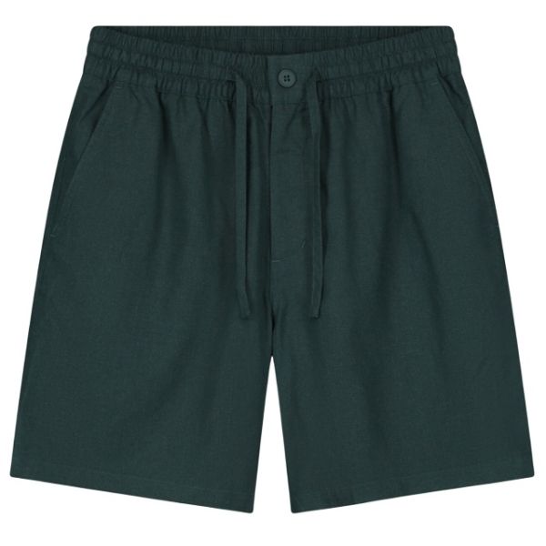 Olaf Linen Korte Broek Donker Groen