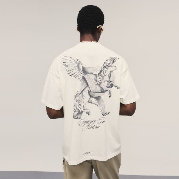 【REPRESENT】★Elegance In Motion T-Shirt★ Elegance In Motion T-Shirt | Flat White | REPRESENT