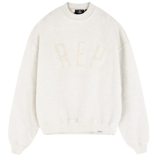 Represent Rep Applique Sweater Off White