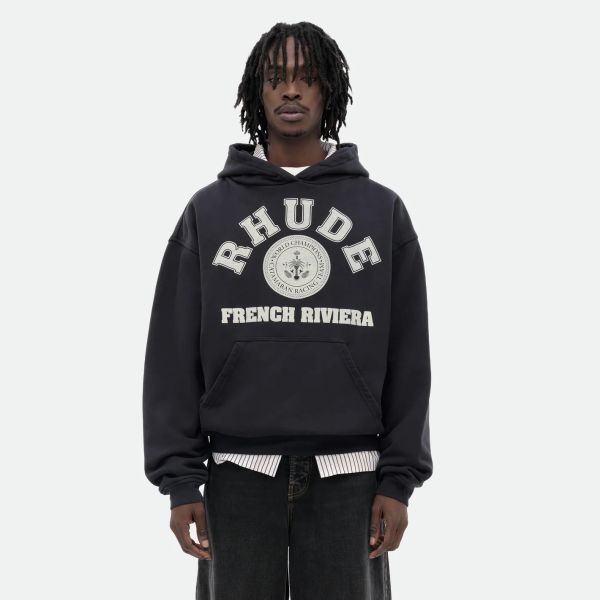 Rhude French Riviera Hoodie Zwart