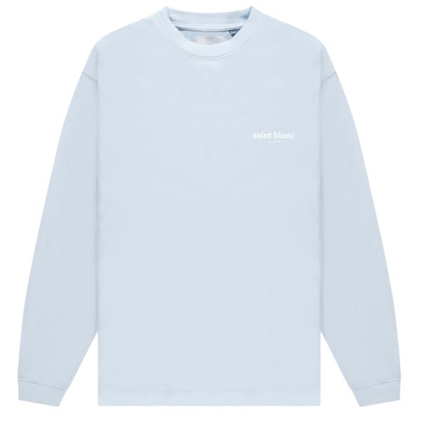 Saint Blanc Blanc Longsleeve T-shirt Licht Blauw