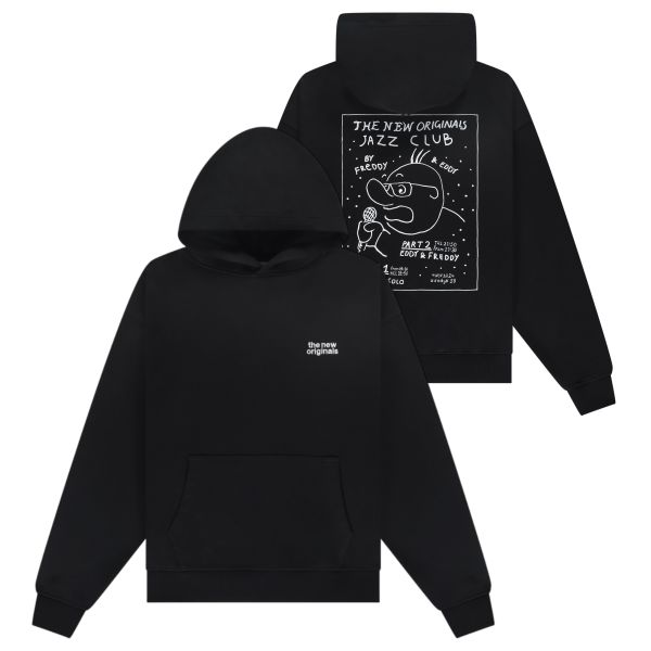 The New Originals Freddy Poster Hoodie Zwart