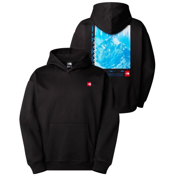 The North Face Axys Oversized Hoodie Zwart