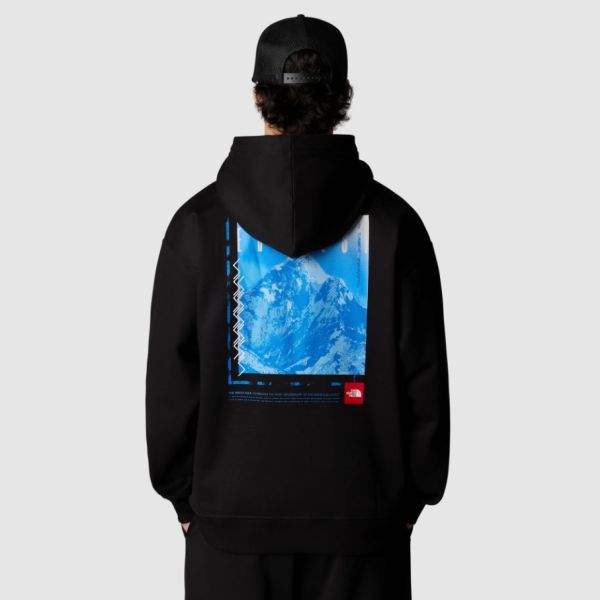 The North Face Axys Oversized Hoodie Zwart