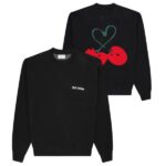 Arbor Antwerp Red Cherries Knitted Sweater Zwart