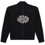 Arbor Antwerp Wool Knitted Oval Vest Zwart