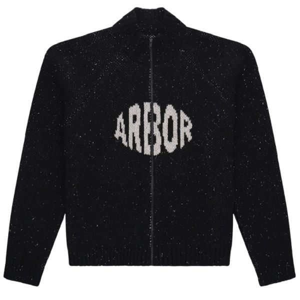 Arbor Antwerp Wool Knitted Oval Vest Zwart