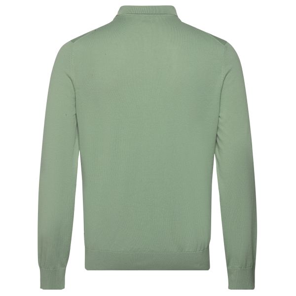 Boss Gemello Longsleeve Knit Polo Groen