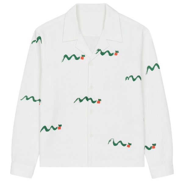 Bram's Fruit Caterpillar Overhemd Wit