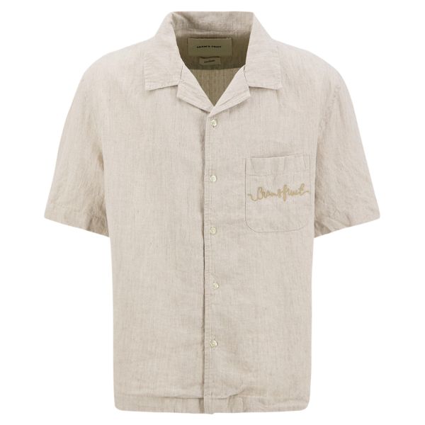 Bram's Fruit Garden Hose Linen Overhemd Beige