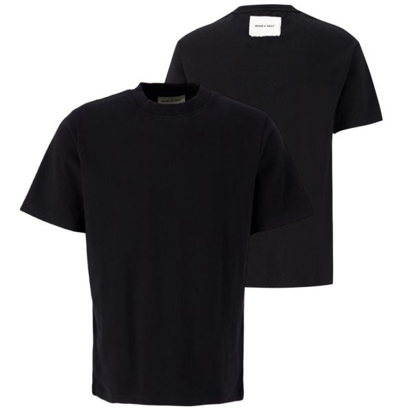 Bram’s Fruit Heavy Rib T-shirt Zwart