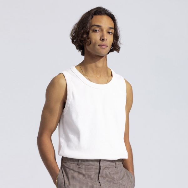 Bram’s Fruit Heavy Rib Tank Top Wit