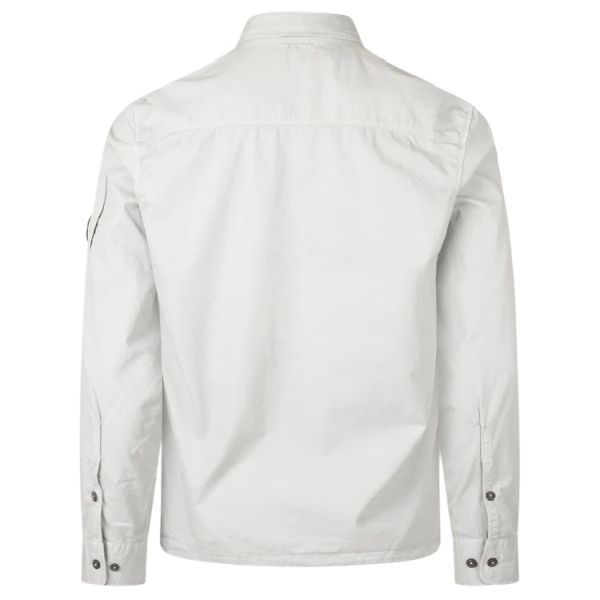 CP Company Gabardine Zipped Overshirt Mint/Grijs