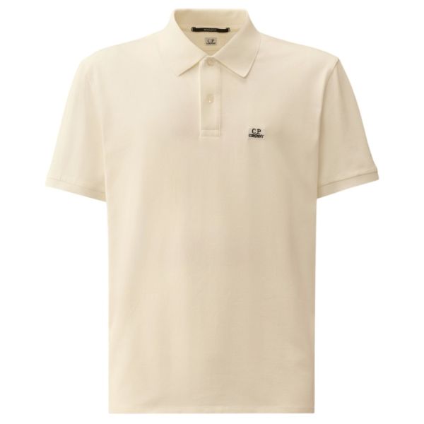 CP Company Stretch Piquet Polo Wit