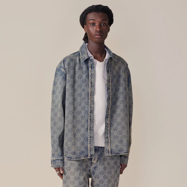 Daily Paper Shield Laser Spijkerjas Blauw