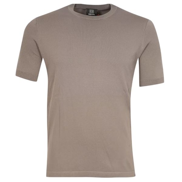 Genti Round T-shirt Bruin