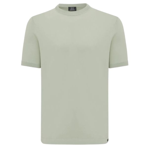 Genti Round T-shirt Licht Groen