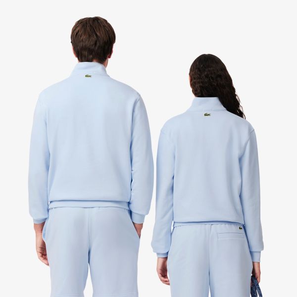 Lacoste Heritage Half Zip Sweater Licht Blauw