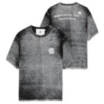 New Amsterdam Surf Association Logo Knit Inside Print T-shirt Zwart