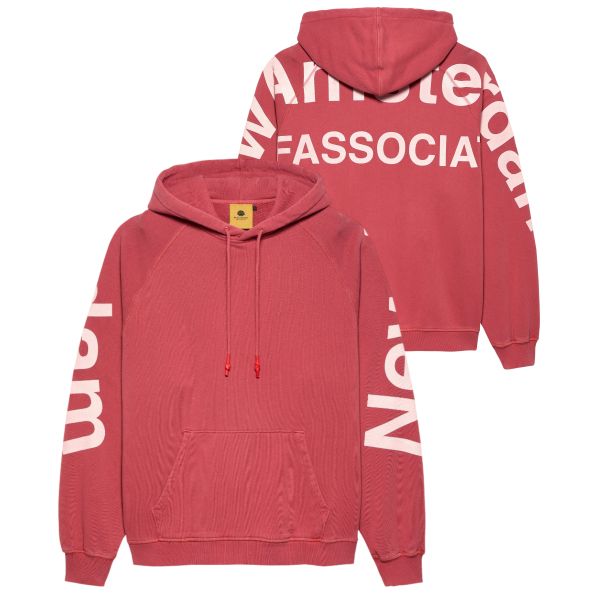 New Amsterdam Surf Association Logo Line Hoodie Rood