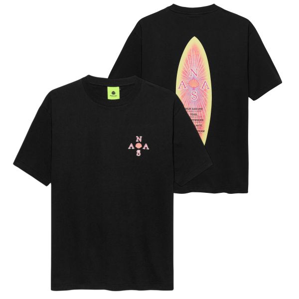 New Amsterdam Surf Association Surfboard T-shirt Zwart