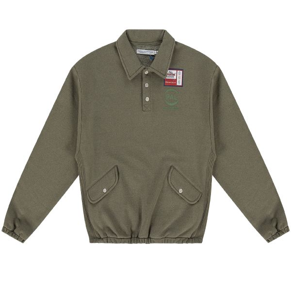 PAL Sporting Goods New TM Button Down Sweater Donker Groen