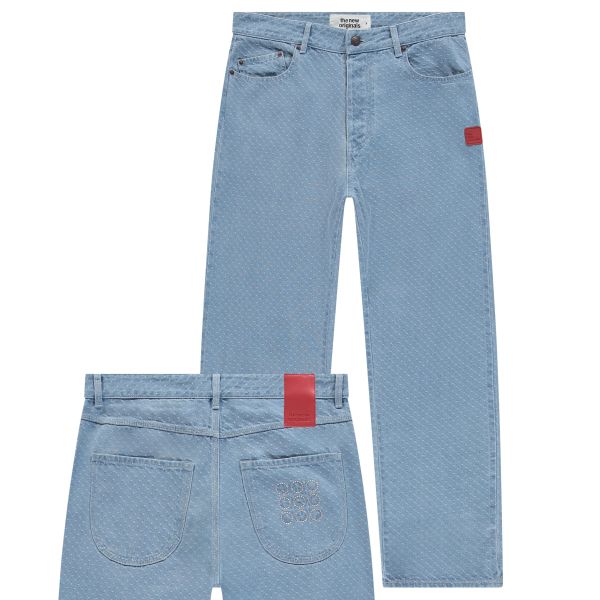 The New Originals 9-Dots Polka Dot Relaxed Jeans Licht Blauw