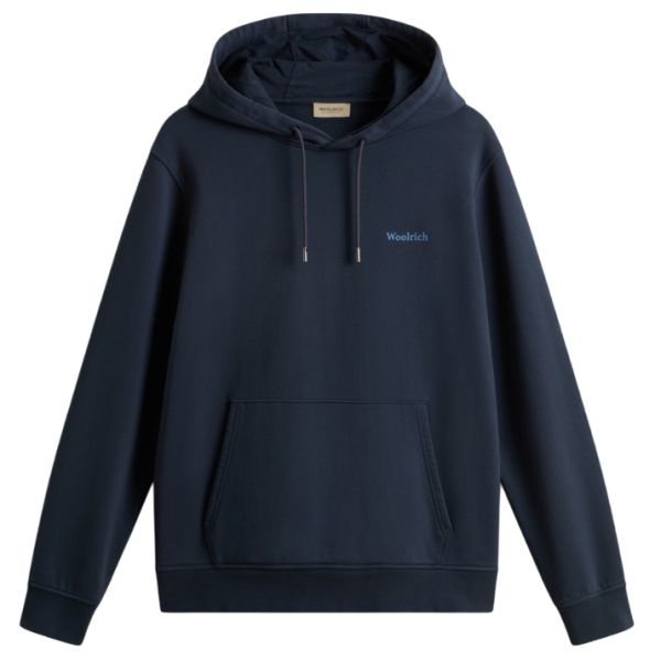 Woolrich Graphic Hoodie Navy