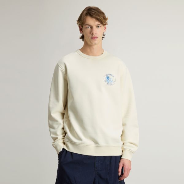 Woolrich Graphic Sweater Beige